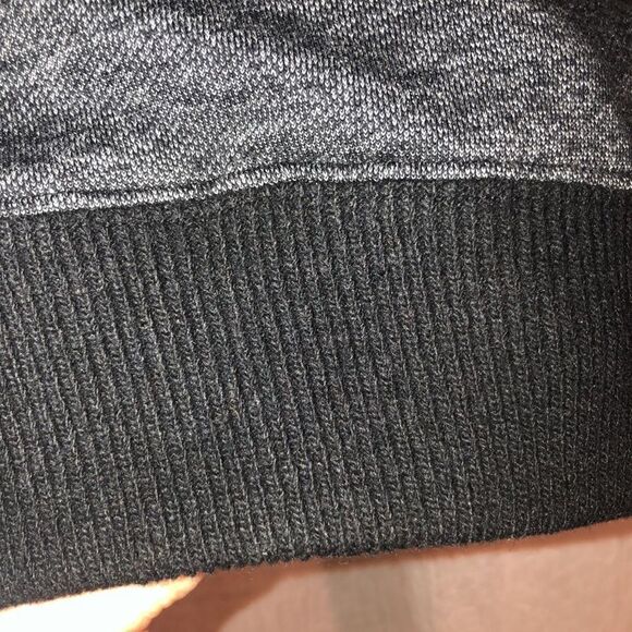 H&M M Gray Black Cotton/Polyester Blend Shawl Sweater - Picture 6 of 9